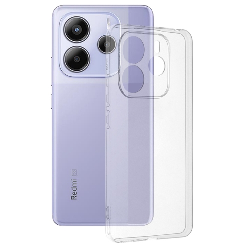 Силиконов калъф Techsuit Silicone за Xiaomi Redmi Note 14 5G, Прозрачен