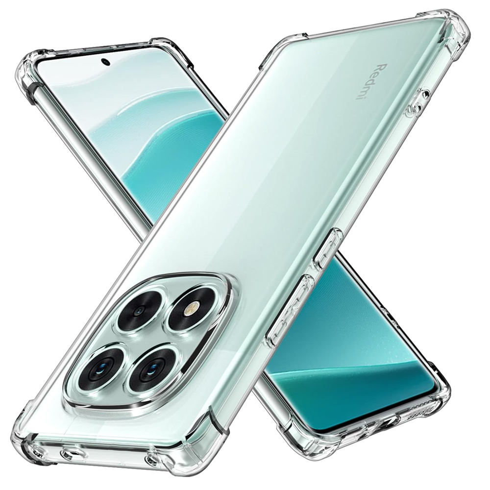 Силиконов калъф Techsuit Shockproof за Xiaomi Redmi Note 14 Pro+ 5G, Прозрачен