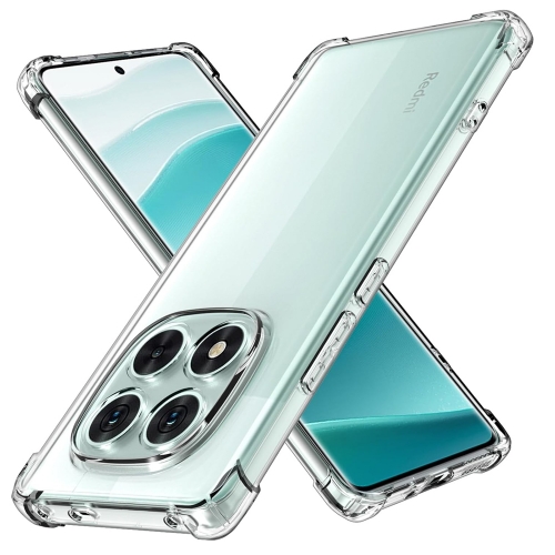 Силиконов калъф Techsuit Shockproof за Xiaomi Redmi Note 14 Pro+ 5G, Прозрачен