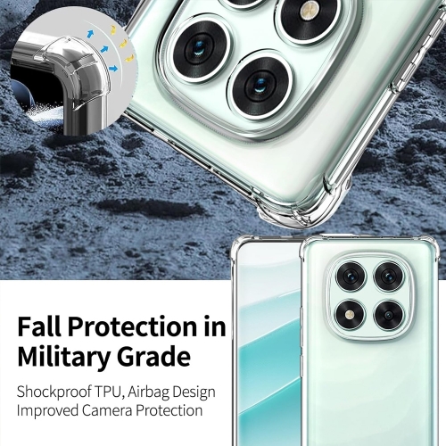 Силиконов калъф Techsuit Shockproof за Xiaomi Redmi Note 14 Pro+ 5G, Прозрачен