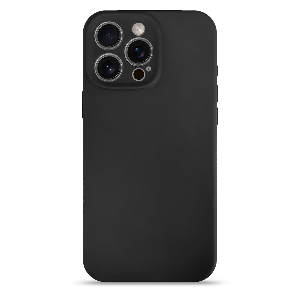 Силиконов калъф Silicone Lite за iPhone 16 Pro Max, Черен