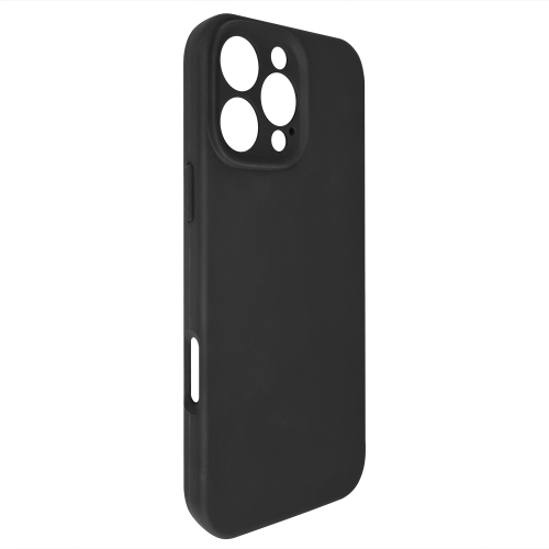 Силиконов калъф Silicone Lite за iPhone 16 Pro Max, Черен