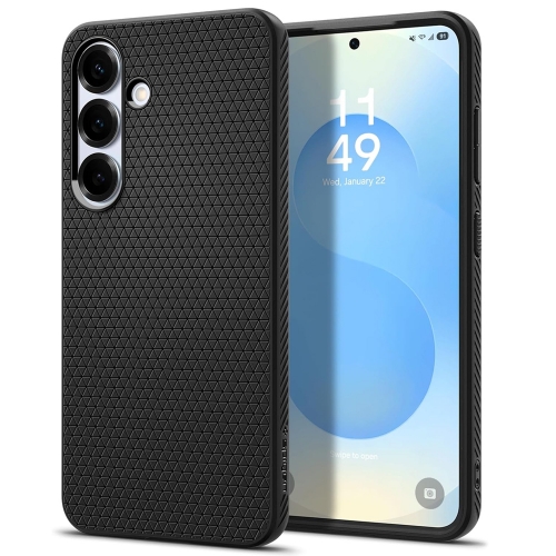 Удароустойчив Калъф Spigen Liquid Air за Samsung Galaxy S25, ACS09000, Matte, Черен, 8809971238311