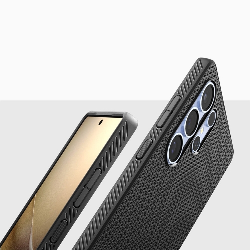 Удароустойчив Калъф Spigen Liquid Air за Samsung Galaxy S25 Ultra, ACS08953, Matte, 8809971237840, Черен