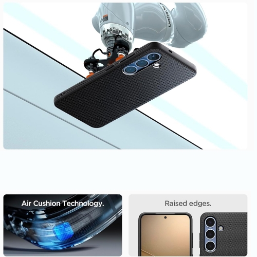 Удароустойчив Калъф Spigen Liquid Air за Samsung Galaxy S25 Plus, ACS08979, Matte, 8809971238106, Черен
