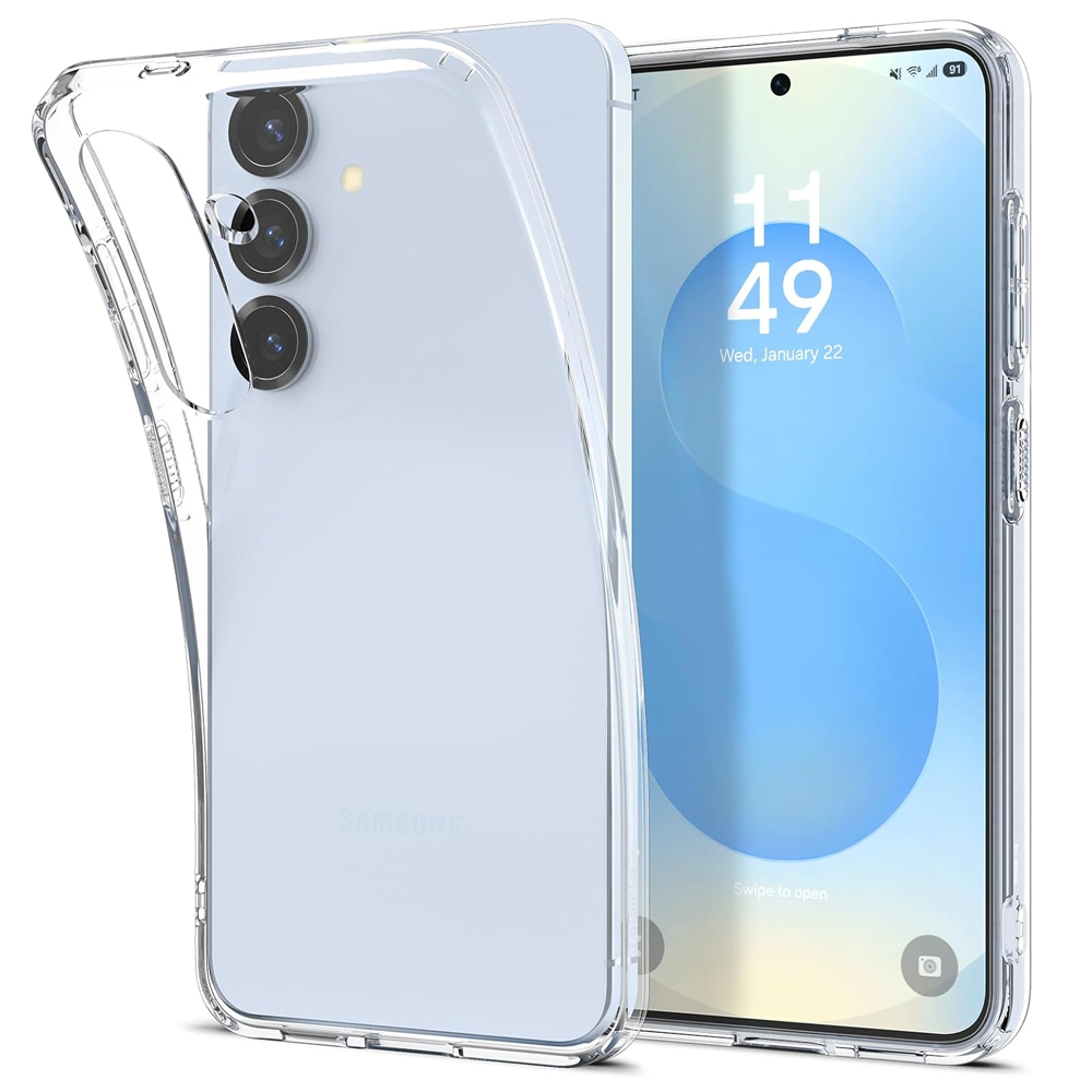 Силиконов калъф Spigen Liquid Crystal за Samsung Galaxy S25, ACS08995, 8809971238267, Прозрачен