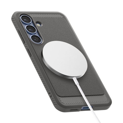 Калъф Spigen Rugged Armor Mag MagSafe за Samsung Galaxy S25, ACS08999, 8809971238304, Сив