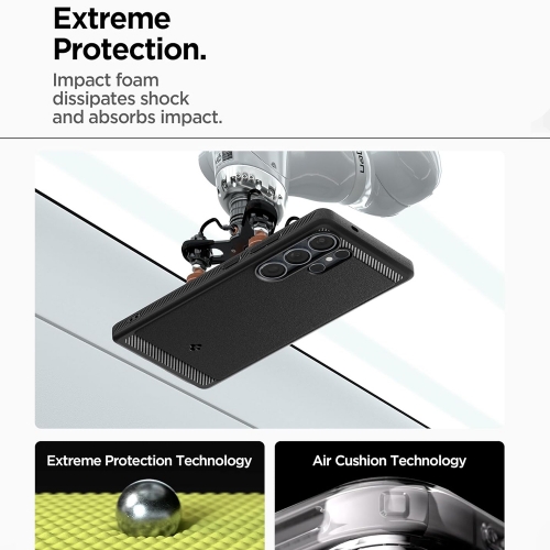 Калъф Spigen Rugged Armor Mag MagSafe за Samsung Galaxy S25 Ultra, ACS08951, 8809971237826, Matte, Черен