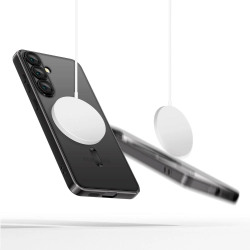 Силиконов калъф TECH-PROTECT Magflex MagSafe за Samsung Galaxy S25 Plus, Черен