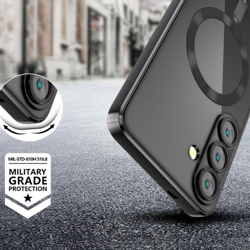 Силиконов калъф TECH-PROTECT Magflex MagSafe за Samsung Galaxy S25 Plus, Черен