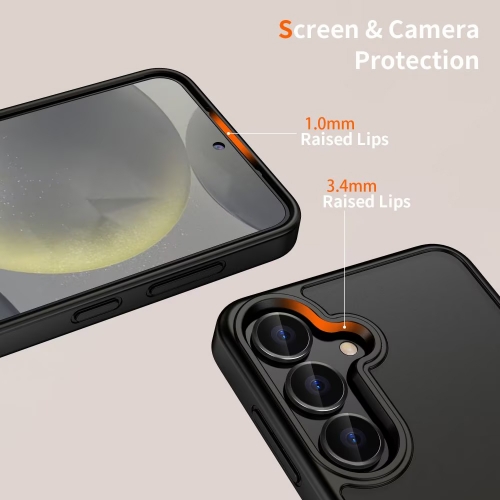 Удароустойчив калъф TECH-PROTECT Magmat за Samsung Galaxy S25, Черен