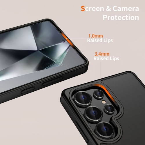 Удароустойчив калъф TECH-PROTECT Magmat за Samsung Galaxy S25 Ultra, Черен