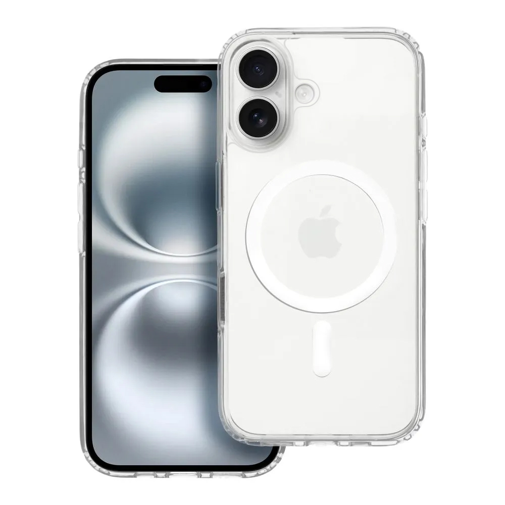 Удароустойчив калъф Elite MagSF за iPhone 16, Прозрачен