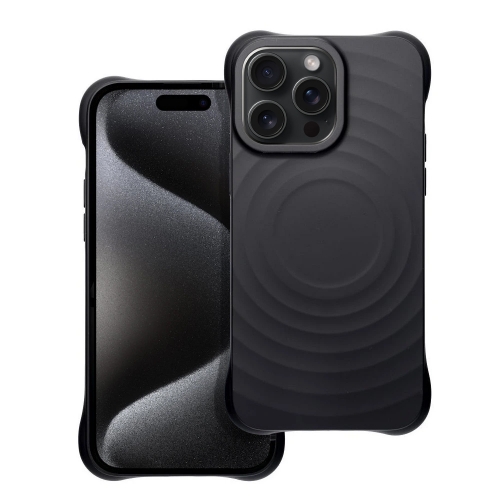 Силиконов калъф Zephyr Mag Cover за iPhone 15 Pro Max, Черен