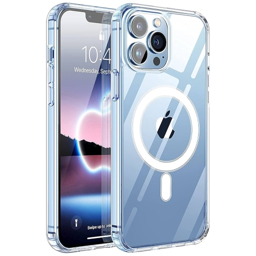 Удароустойчив калъф MagSF за iPhone 12 Pro Max, Прозрачен