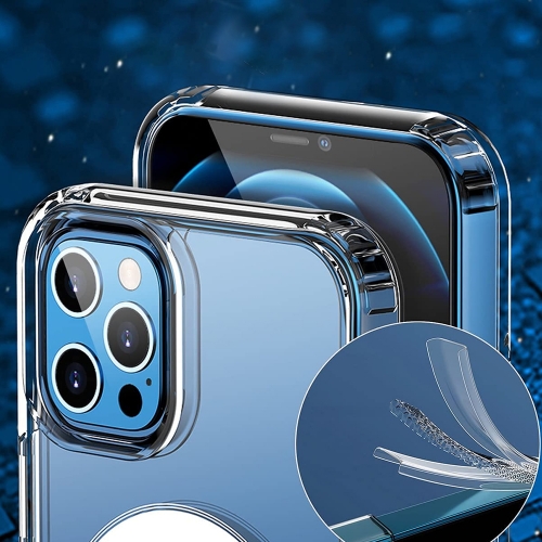 Удароустойчив калъф MagSF за iPhone 12 Pro Max, Прозрачен