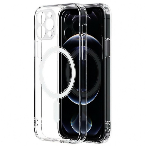 Удароустойчив калъф MagSF за iPhone 12 Pro Max, camera protection, Прозрачен