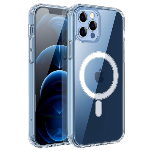 Удароустойчив калъф MagSF за iPhone 12 Pro Max, camera protection, Прозрачен