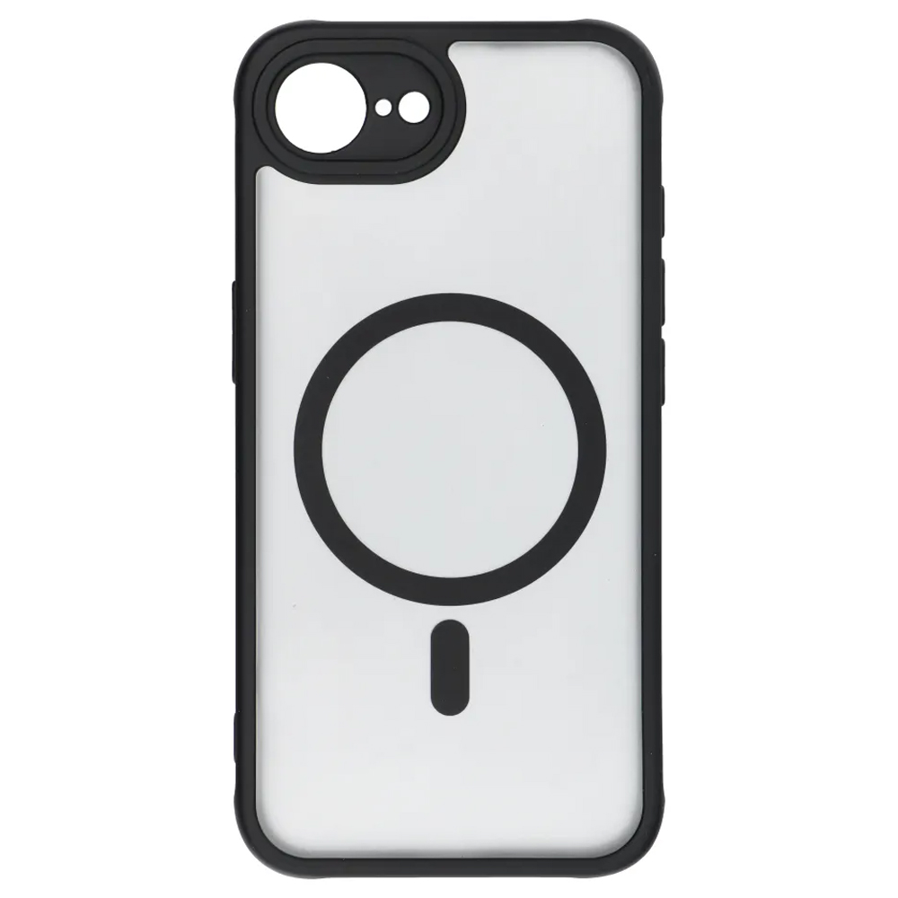 Удароустойчив калъф MagSF Matte за iPhone 16e/17e, Черен