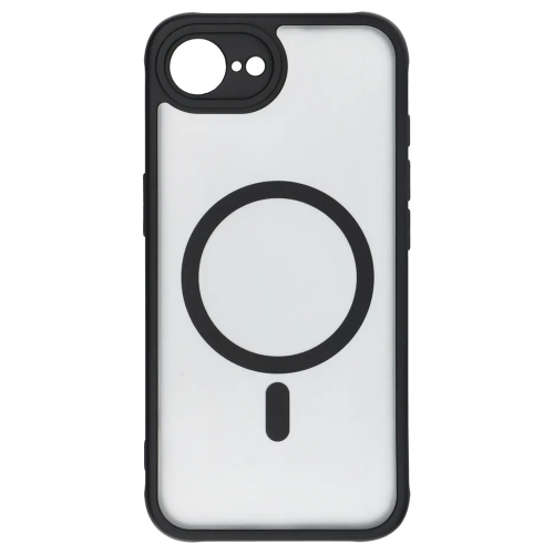 Удароустойчив калъф MagSF Matte за iPhone 16e/17e, Черен