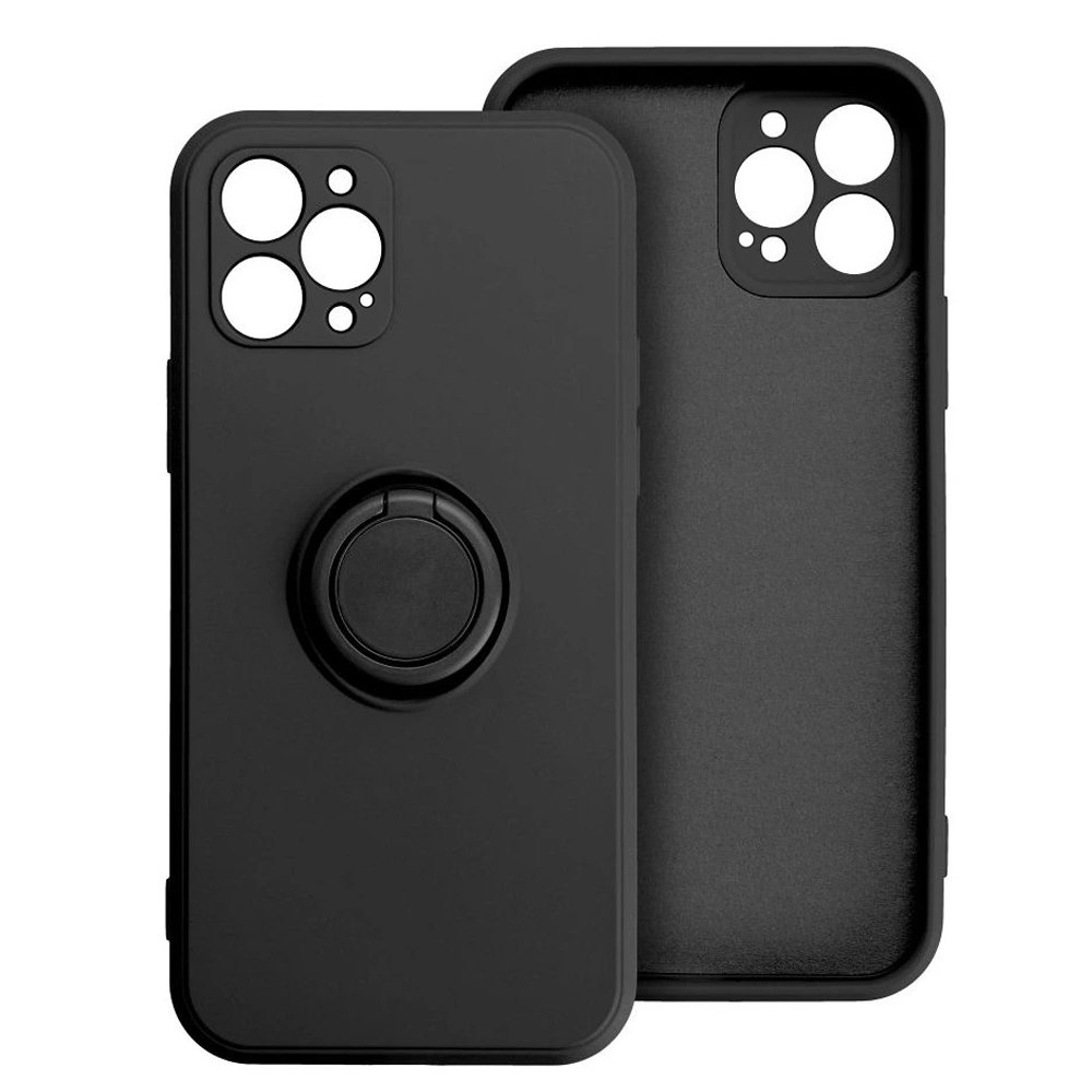 Силиконов калъф Silicone Ring за iPhone 12 Pro Max, Черен