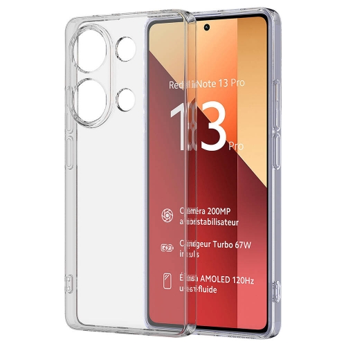Силиконов калъф Techsuit за Xiaomi Redmi Note 13 Pro 4G, Прозрачен