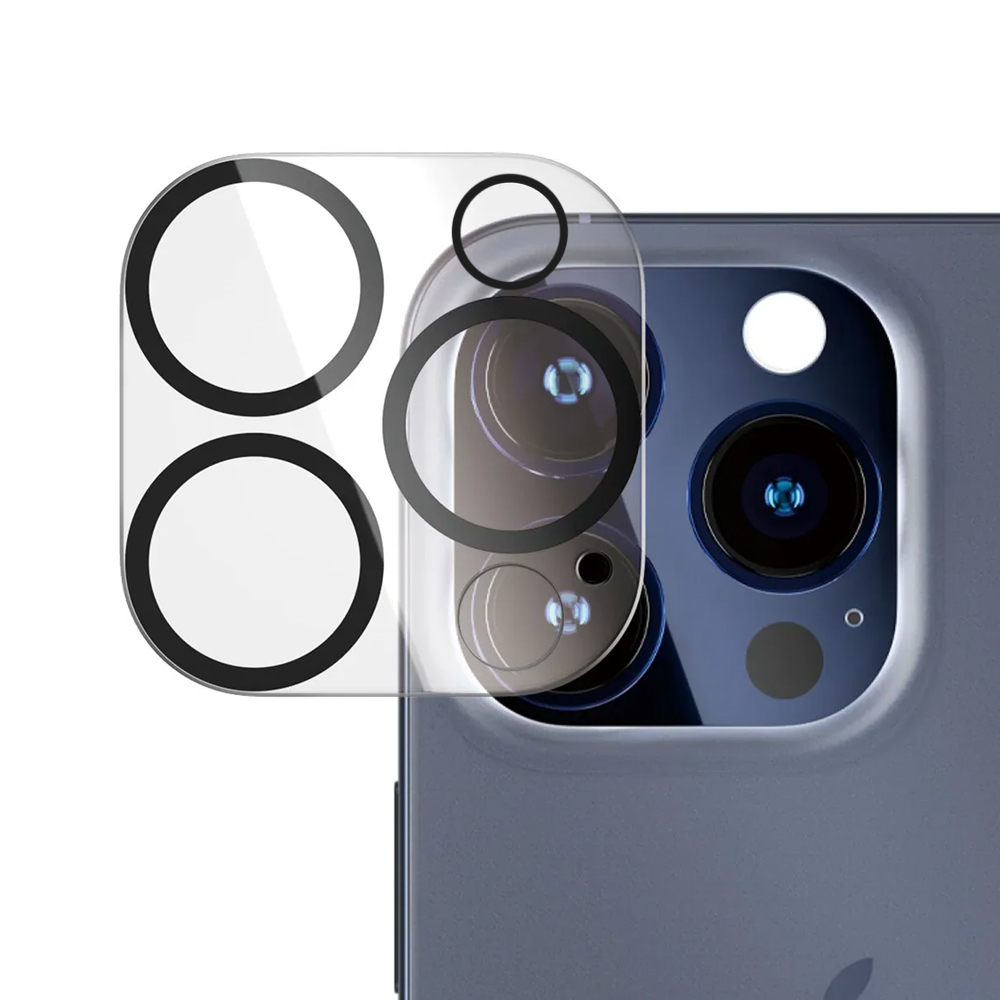 Стъклен протектор за камера 3D на iPhone 15 Pro / 15 Pro Max