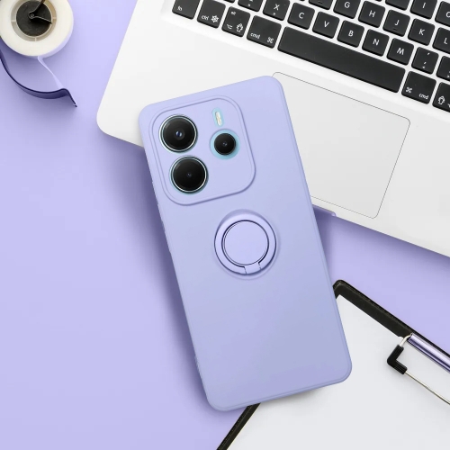 Силиконов калъф Silicone Ring за Xiaomi Redmi Note 14 5G, Лилав
