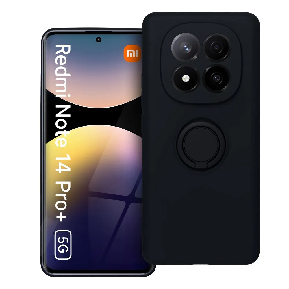Силиконов калъф Silicone Ring за Xiaomi Redmi Note 14 Pro Plus 5G, Черен