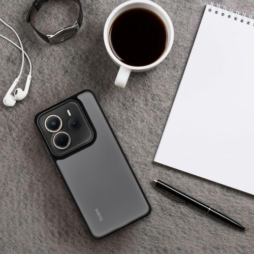 Удароустойчив калъф VARIETE за Xiaomi Redmi Note 14 5G, Черен