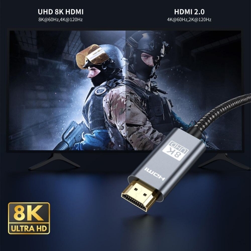 Кабел Tech-Protect Ultraboost HDMI 2.1 4K 120Hz / 8K 60Hz 1m, Черен