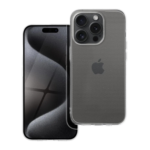 Силиконов калъф за iPhone 15 Pro, 2 мм, Прозрачен