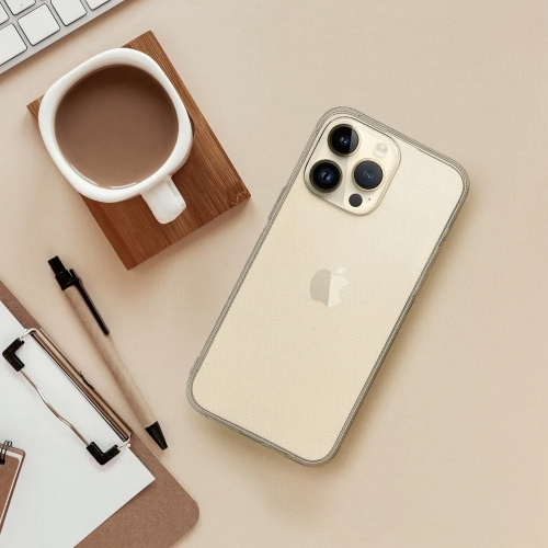 Силиконов калъф за iPhone 15 Pro, 2 мм, Прозрачен
