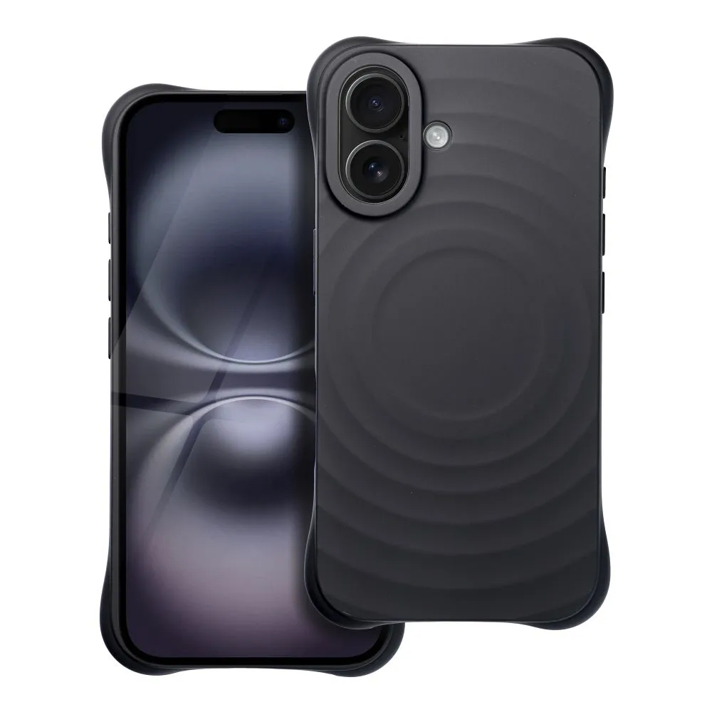 Силиконов калъф Zephyr Mag Cover за iPhone 16, Черен