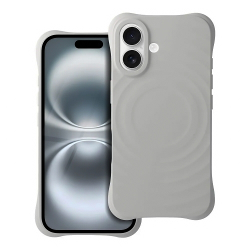 Силиконов калъф Zephyr Mag Cover за iPhone 16, Сив