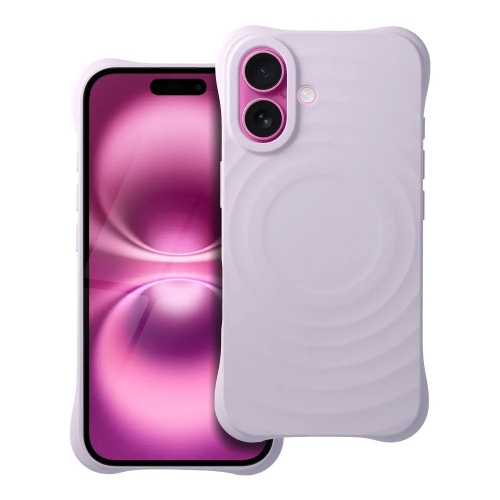 Силиконов калъф Zephyr Mag Cover за iPhone 16, Лилав