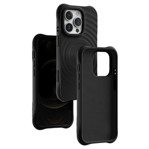 Силиконов калъф Zephyr Mag Cover за iPhone 16 Pro Max, Черен