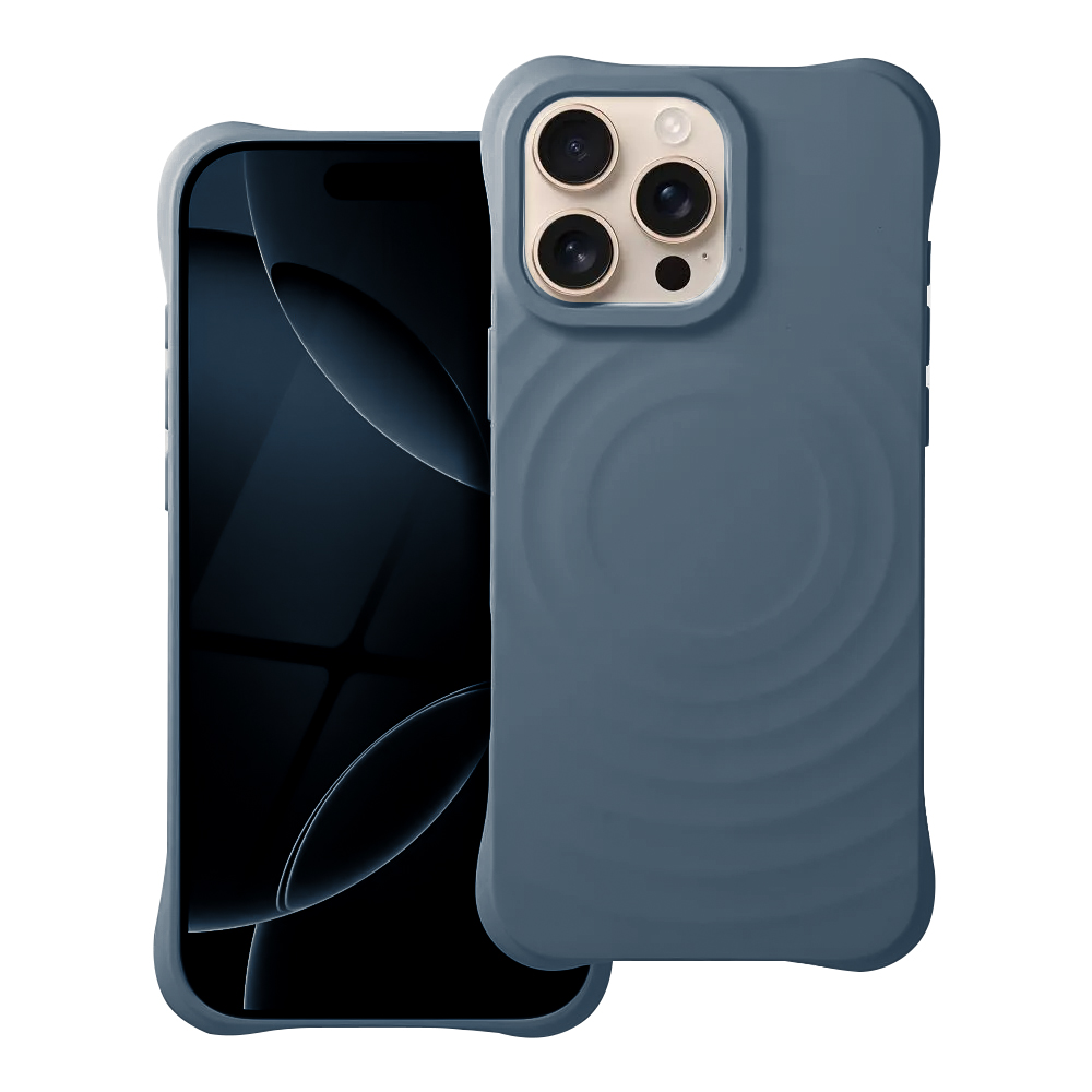 Силиконов калъф Zephyr Mag Cover за iPhone 16 Pro Max, Син
