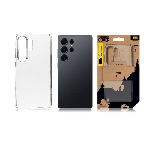 Силиконов калъф Tactical за Samsung Galaxy S25 Ultra, Прозрачен