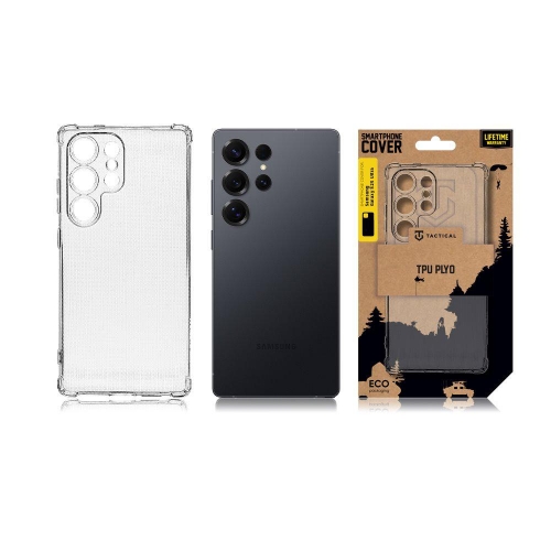 Силиконов калъф Tactical за Samsung Galaxy S25 Ultra, TPU Plyo Cover, Прозрачен