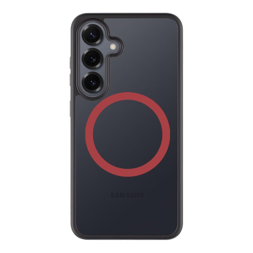 Удароустойчив калъф Tactical MagForce Hyperstealth 2.0 за Samsung Galaxy S25, Черен-червен