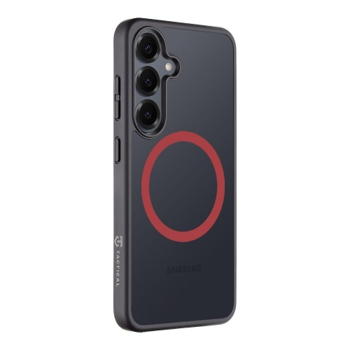 Удароустойчив калъф Tactical MagForce Hyperstealth 2.0 за Samsung Galaxy S25, Черен-червен