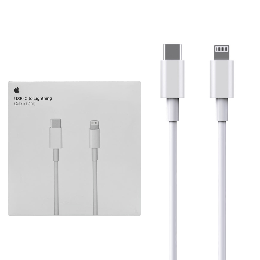Кабел Apple MKQ42ZM / A,  Lightning към USB-C, 2m, 8884624969880, Бял
