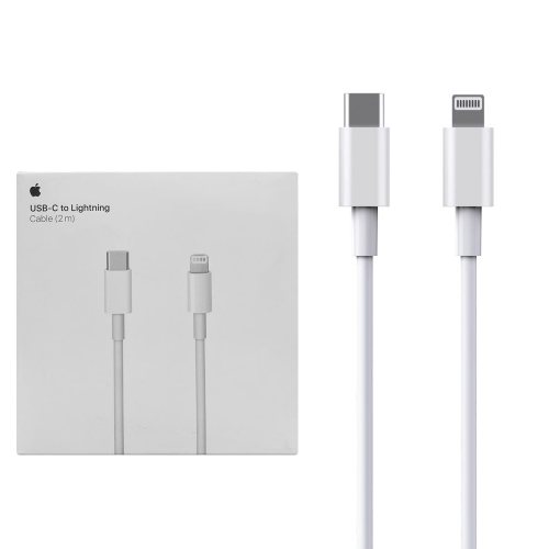 Кабел Apple MKQ42ZM / A,  Lightning към USB-C, 2m, 8884624969880, Бял