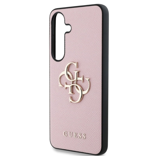 Калъф GUESS, PU Grained 4G Metal Logo за Samsung Galaxy S25, GUHCS25SPGT4MBP, Розов