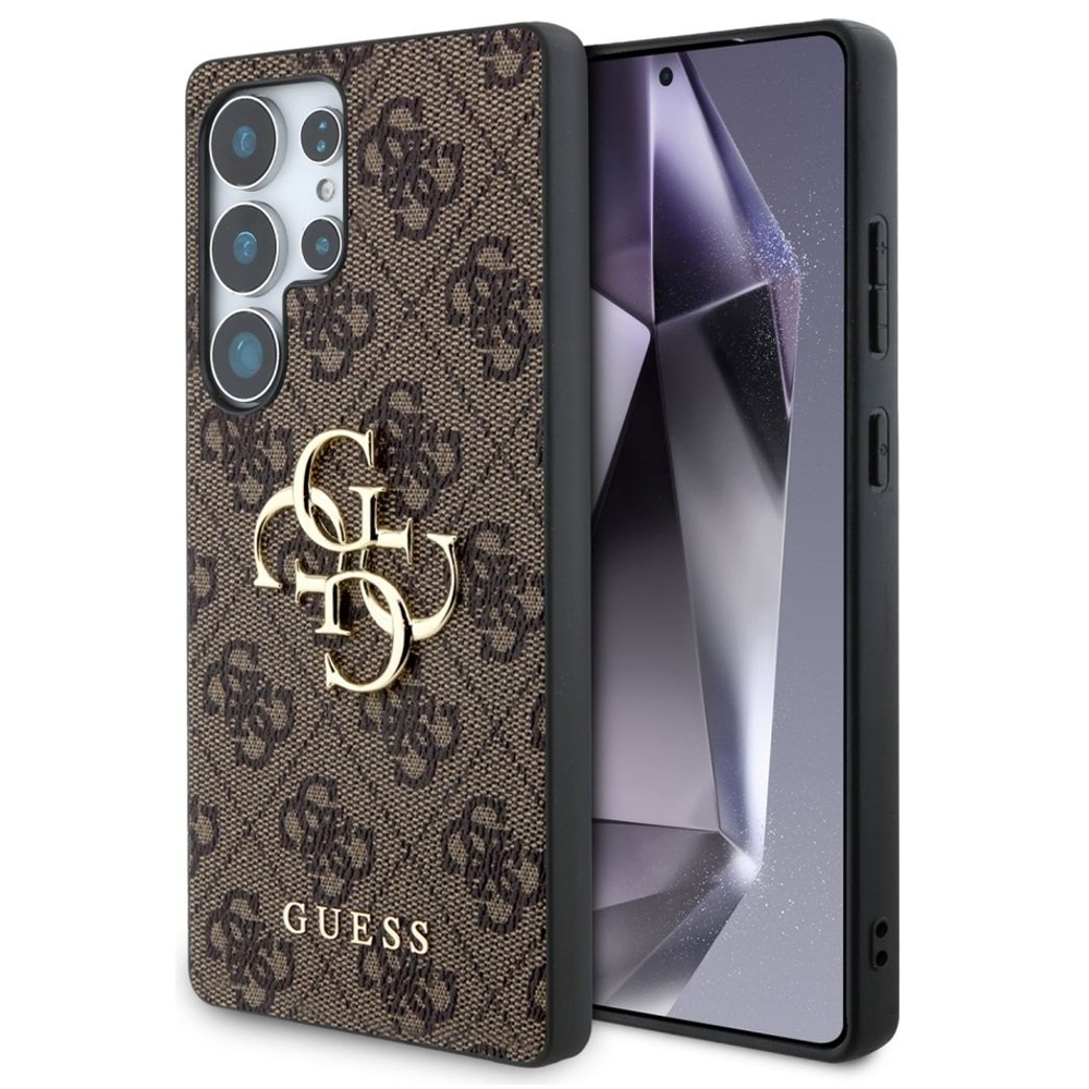 Калъф GUESS, PU 4G Metal Logo за Samsung Galaxy S25 Ultra, GUHCS25L4GMGBR, Кафяв