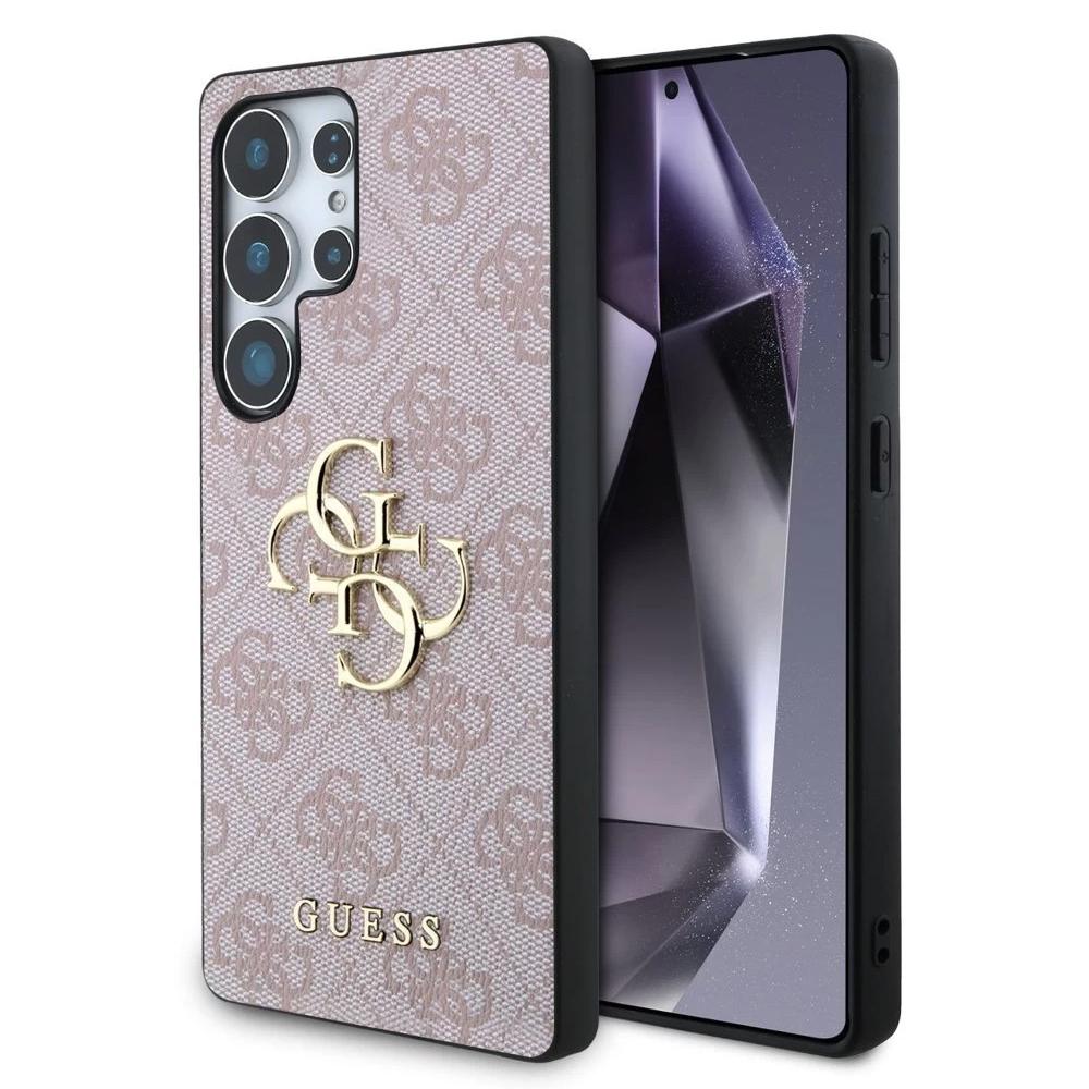 Калъф GUESS, PU 4G Metal Logo за Samsung Galaxy S25 Ultra, GUHCS25L4GMGPI, Розов