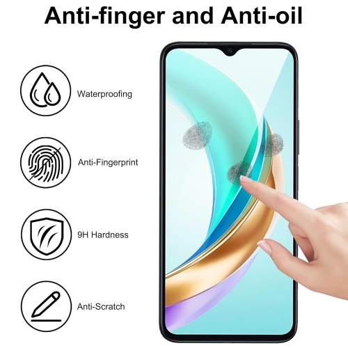 Стъклен протектор Veason 6D Pro Full Glue за Honor X6b, Черен