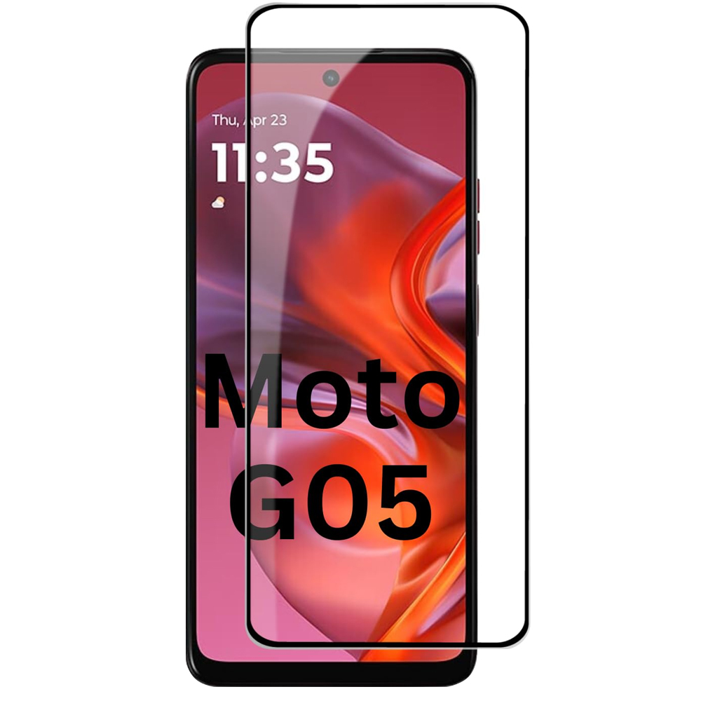 Стъклен протектор Veason 6D Pro Full Glue за Motorola Moto G05 / G15 / E15 2025, Черен