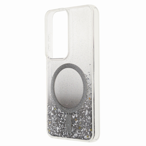 Удароустойчив калъф Moonlite MagSF за Samsung Galaxy S25, Черен - прозрачен